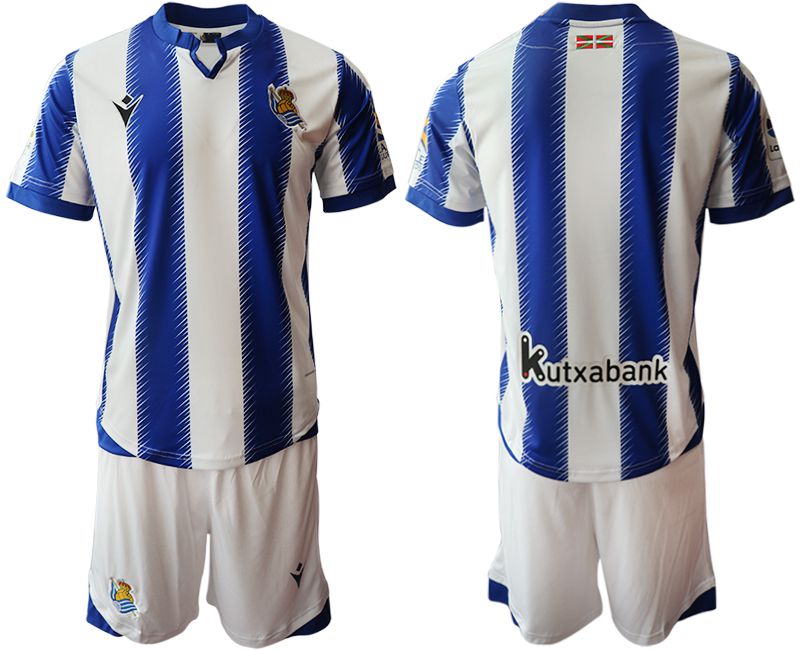 Men 2019-2020 club Real Sociedad home blue Soccer Jerseys->->Soccer Club Jersey